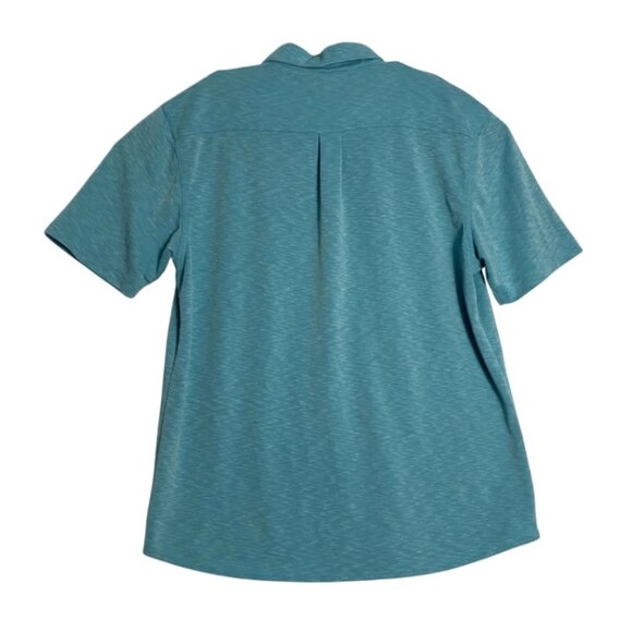 Johnnie-o Hangin' Out Mens Blue Short Sleeve Casual Button Up Shirt Size Large - Picture 2 of 8